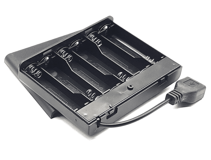 6xAA Battery Holder With USB Power Port — image 1