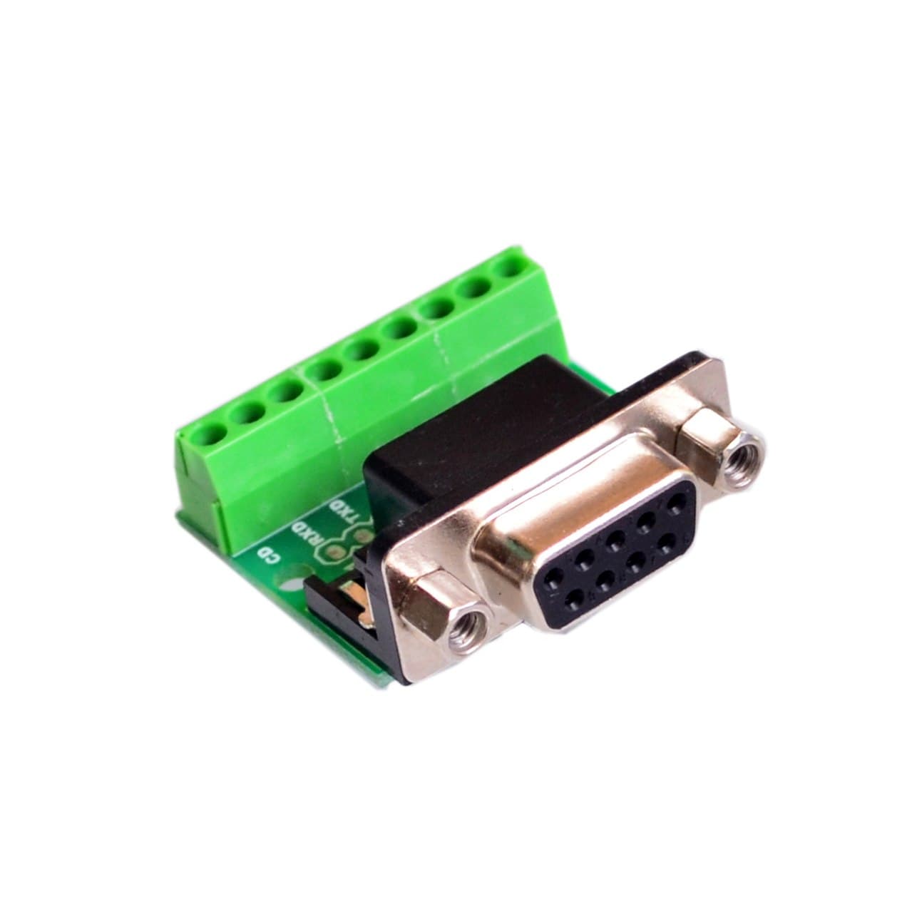  DB9 RS232 Serial to Terminal Female Adapter Connector — image 1