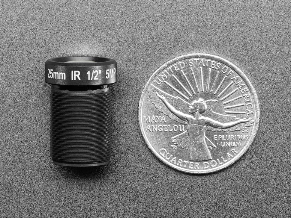 25mm M12 Telephoto Lens | 5MP | ~18° FOV — image 1