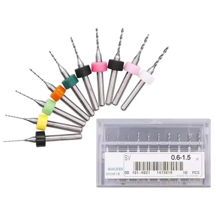 10pcs/set  0.6mm-1.5mm PCB mini drill set  — image 1