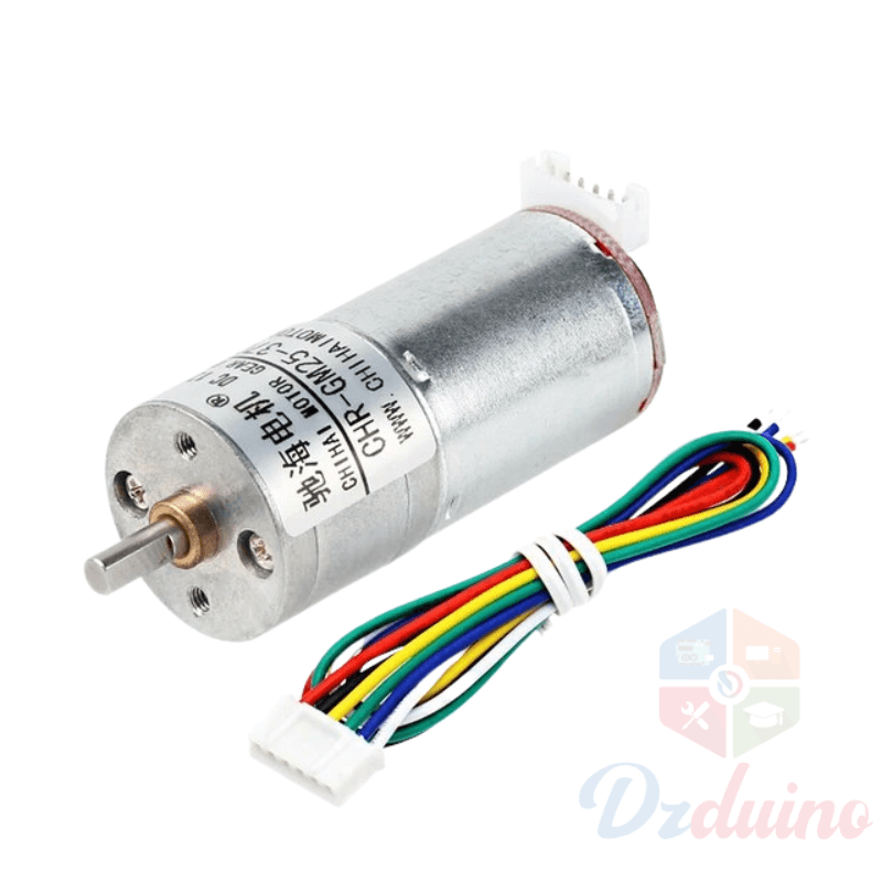 24V DC- 915RPM- JGA25-370 Gear motor with Speed Encoder — image 1