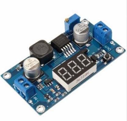 XL6009 DC-DC Step-up power supply module with voltmeter - 4.3-32V to 5-52V — image 1