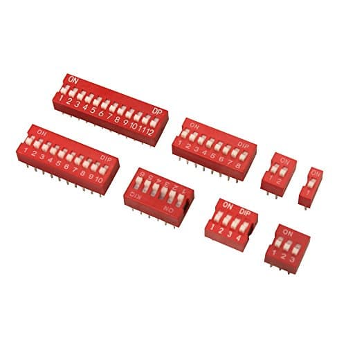 2.54mm  Red DIP Switch DS-01 — image 1