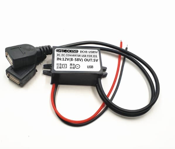 DC 12V To 5V 3A Power Adapter Supply Car Dual USB Charger — image 1