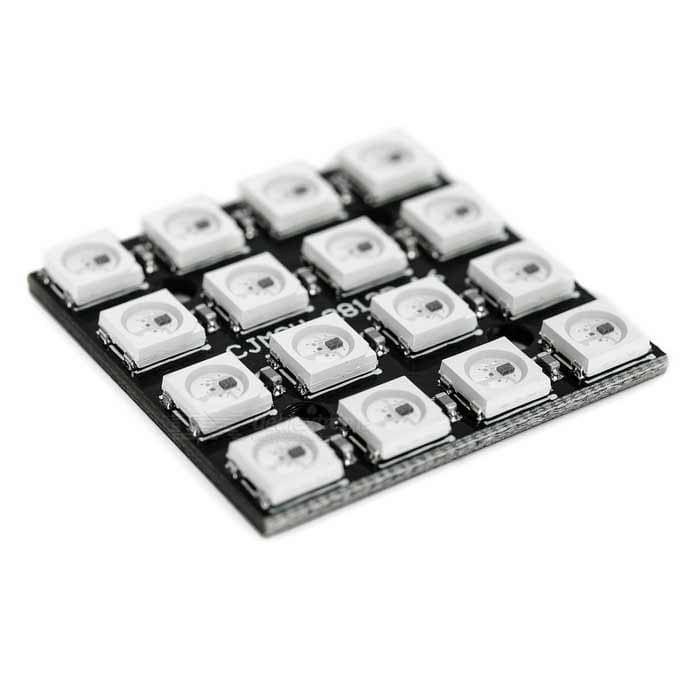 5V 5050 RGB LED Board WS2812B-4*4 16-Bit — image 1