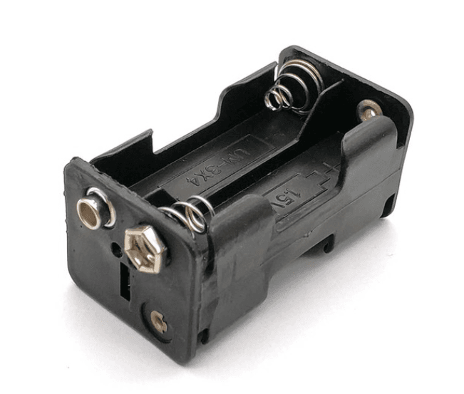 Dual Layers 2x2 4xAA battery Holder with 9V Connector — image 1