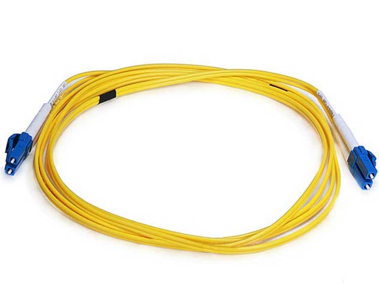 LC-LC 9/125  Duplex Single-Mode Fiber Optic Cable - Yellow - 3M — image 1