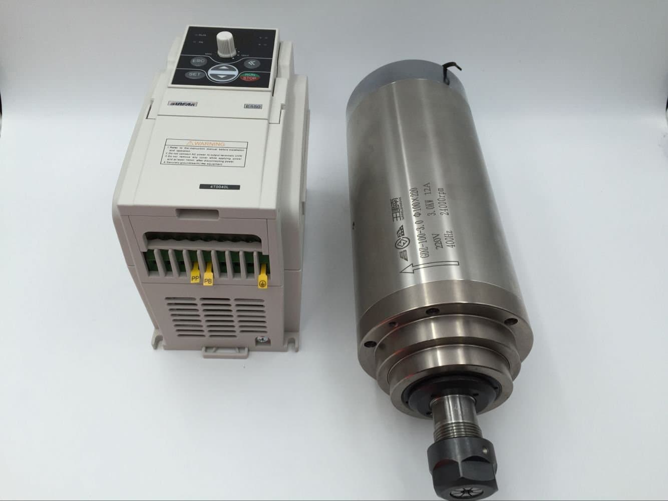 KIT - Spindle Motor 220V / 3KW Water-Cooled, GDZ100-3, ER20 — image 1