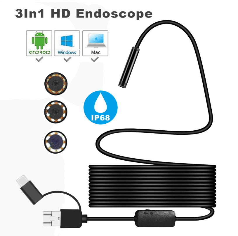  7mm USB Wire and Waterproof Camera 3M — image 1