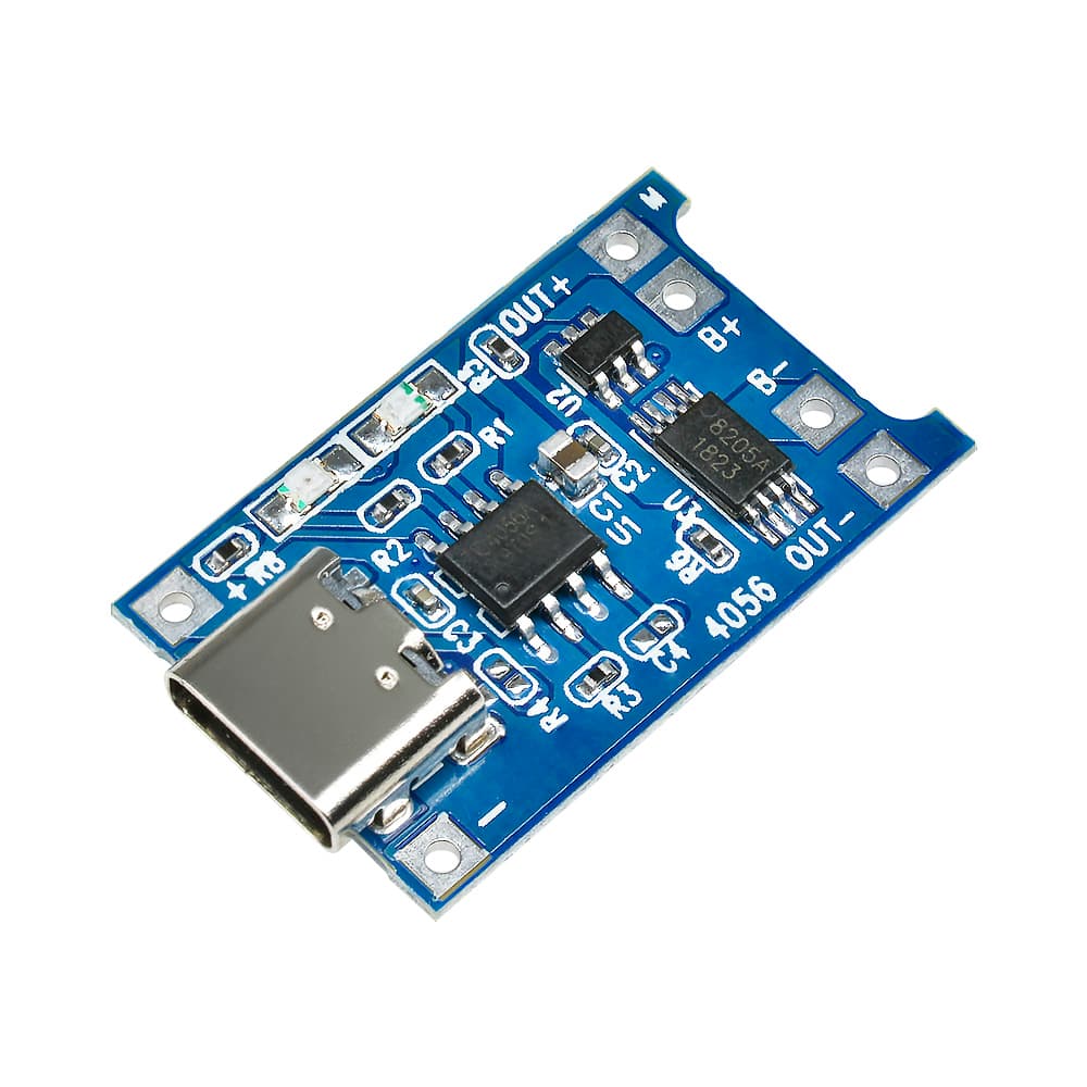 Type-c USB 5V 1A 18650 TP4056 Lithium Battery Charger Module  — image 1