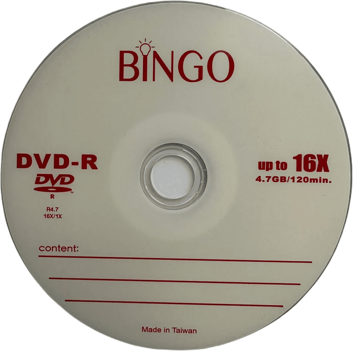 DVD Bingo RW 16x 4.7GB — image 1