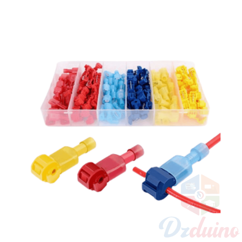 120pcs T-tap Electric Terminals Cable Connectors Quick Splice Lock Wire Crimp — image 1