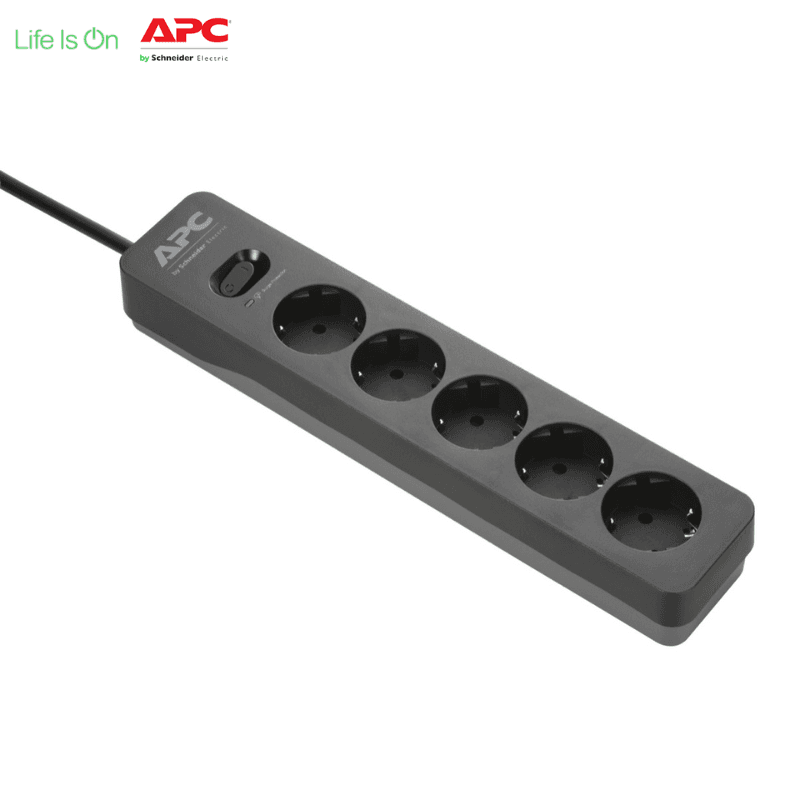 APC PME5B-GR SurgeArrest Essential – 5-Way Surge Protected Power Strip — image 1