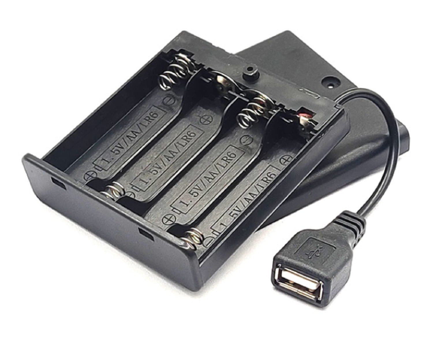 4xAA Battery Holder With USB Power Port — image 1