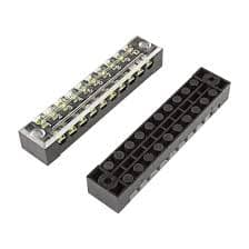 600V 15A TB-1510 Dual Row 10 Screw Terminal  — image 1