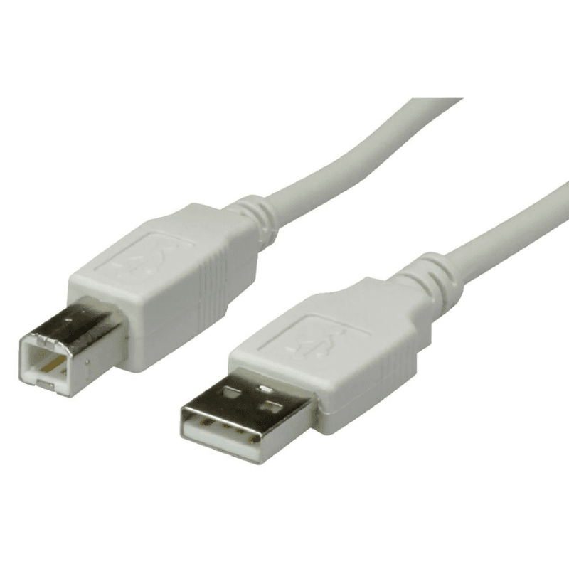  Cable, USB-A Plug - USB-B Plug, 4.5m, USB 2.0, White — image 1