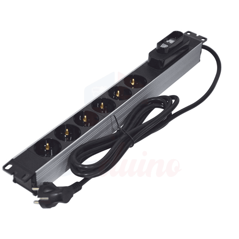 sigma 19"/1u aluminum power strip — image 1