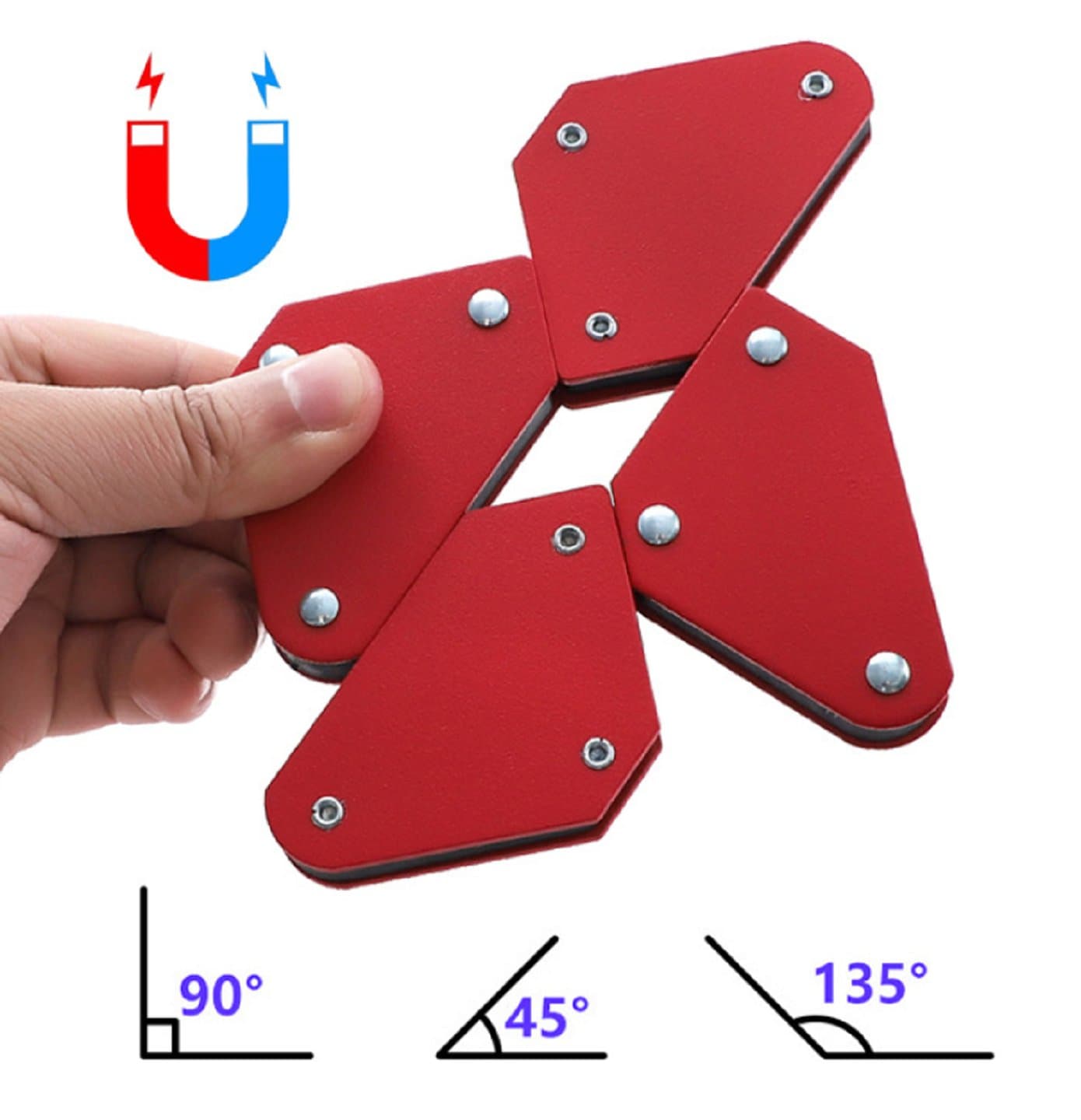 4pcsWelding Magnetic Square Holder   — image 1