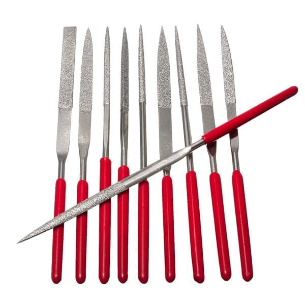 10pcs Diamond File Needle Handle 140X3mm — image 1
