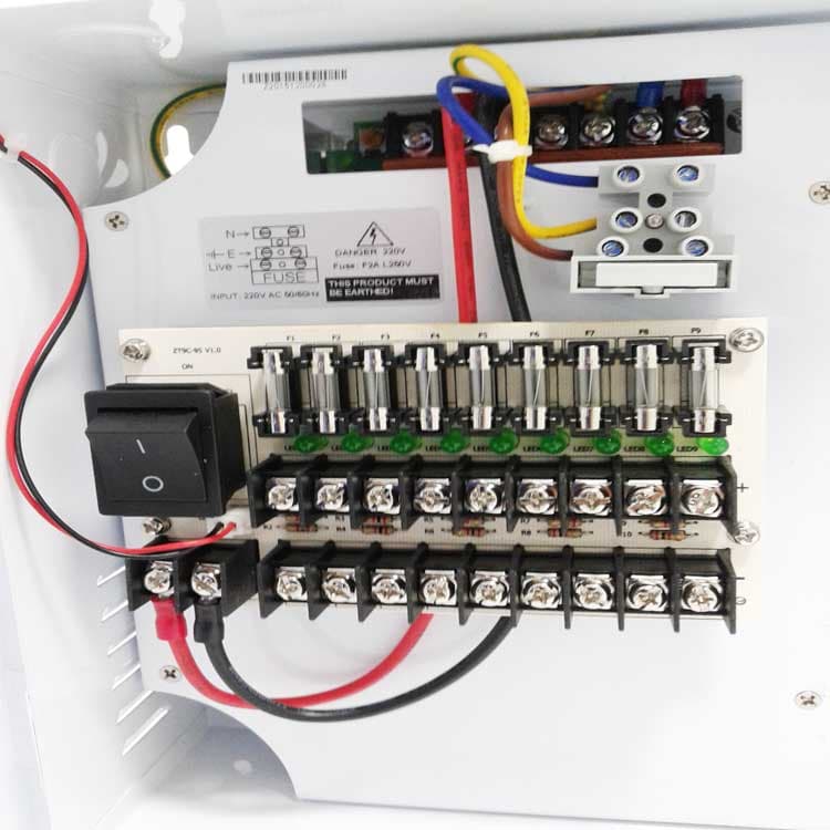 9 Channels Power Supply 12V 10A — image 1