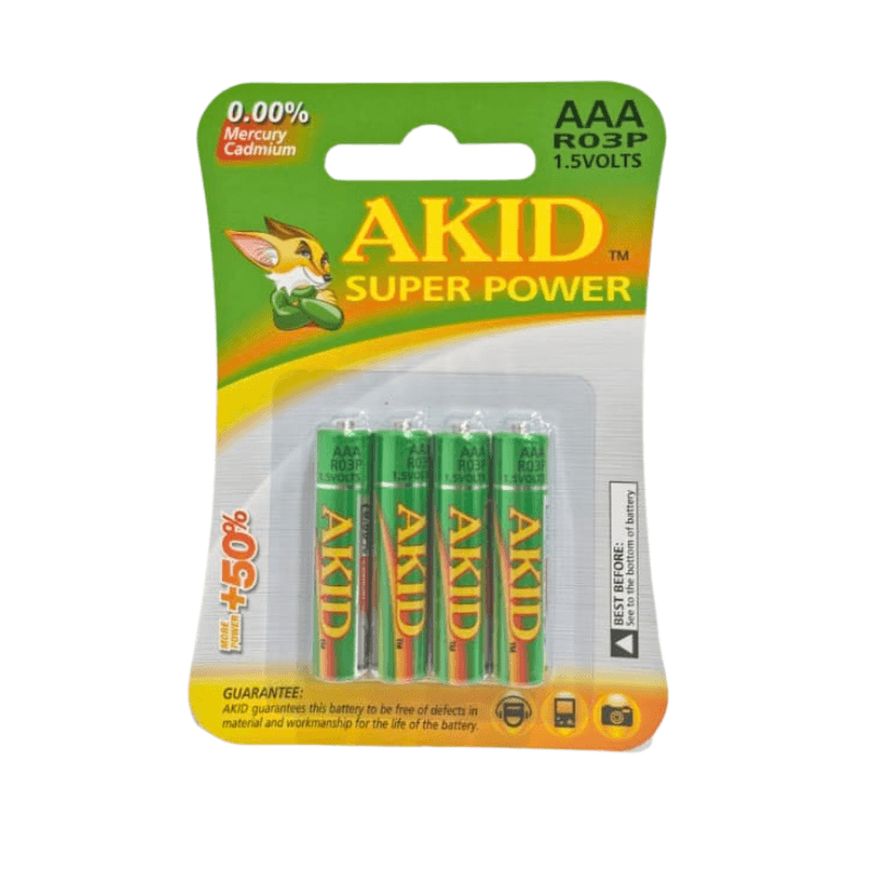 AKID Super Power AAA Zinc-Carbon Batteries 1.5V — image 1