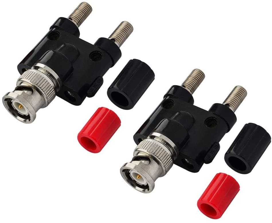 BNC Male to 2x Banana Female Jack Connector — image 1