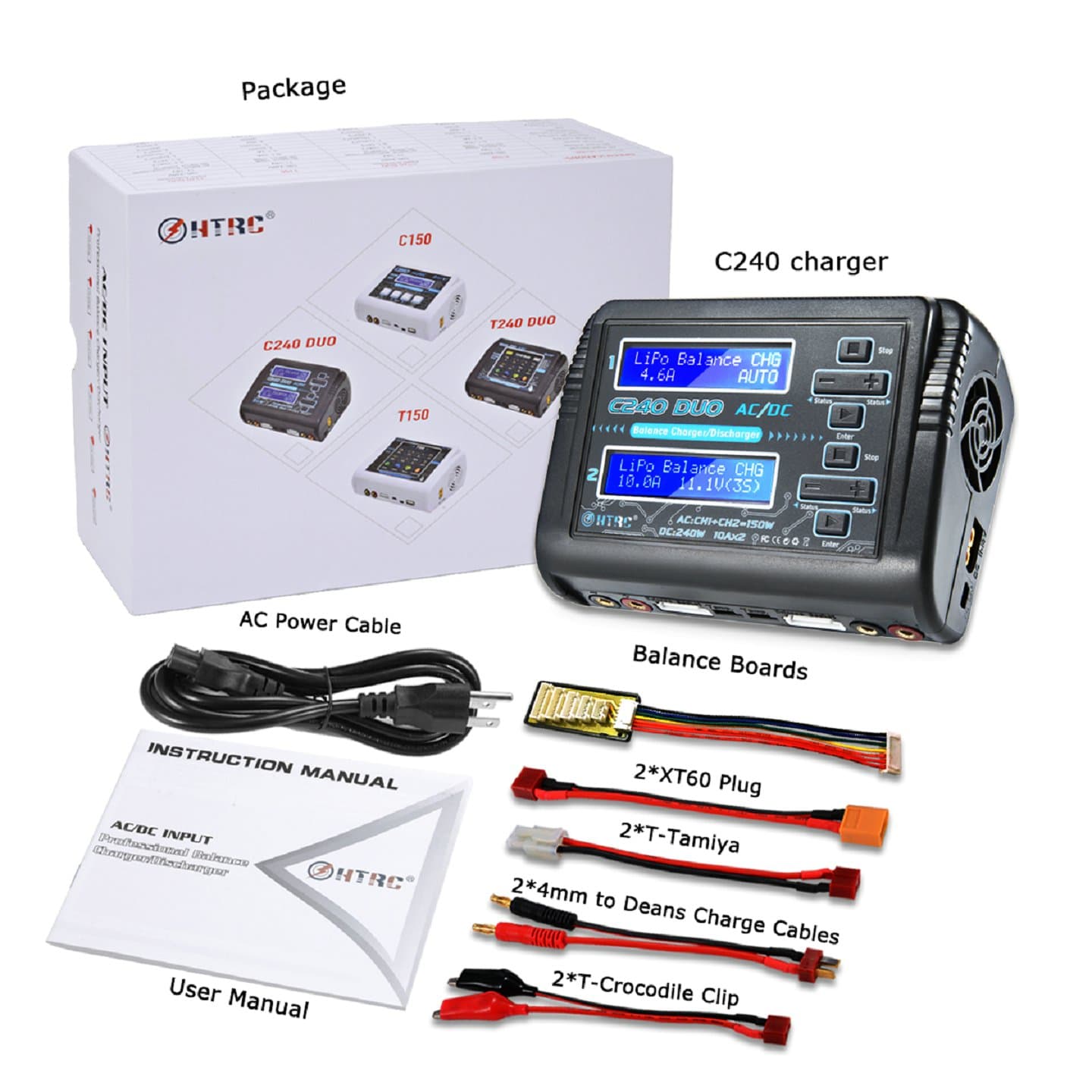 C240 Duo Lipo Charger Discharger Dual Channel Balance — image 1