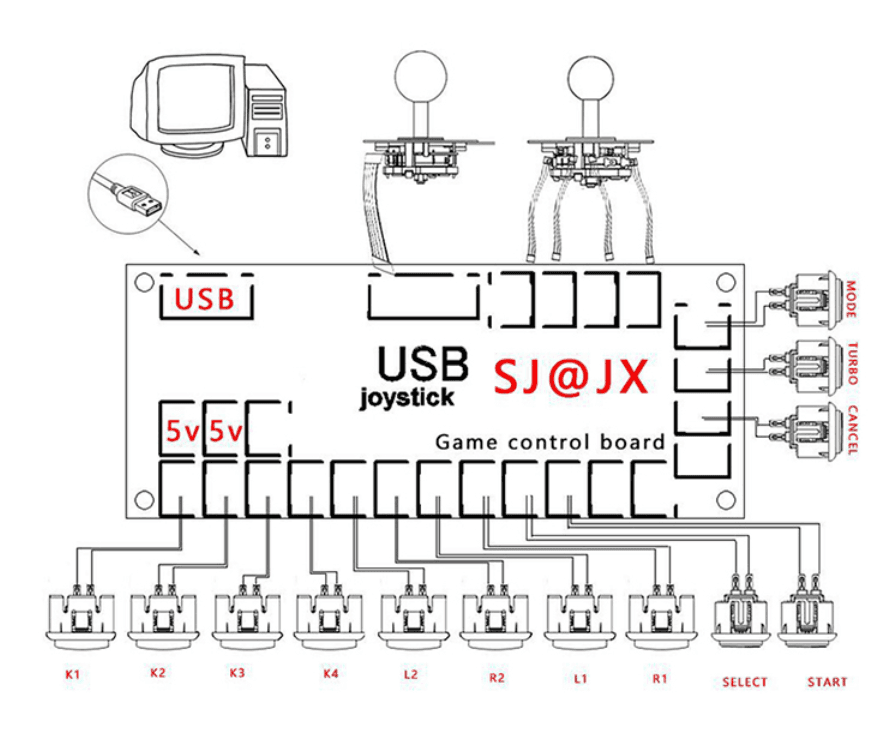 DIY Arcade Game kit USB To Zero Delay Board USB — image 1