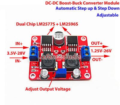 LM2596S & LM2577S DC-DC Adjustable Step-Up and step-down Power Supply Module — image 1