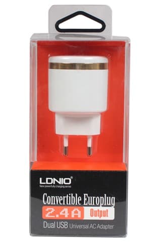 DL-AC63 Original AC Adapter with Dual USB Slot 5V 2.4A — image 1