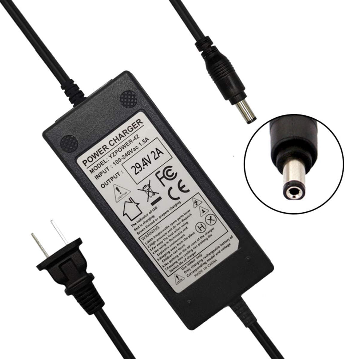 29.4V 2A Lithium Battery Charger — image 1