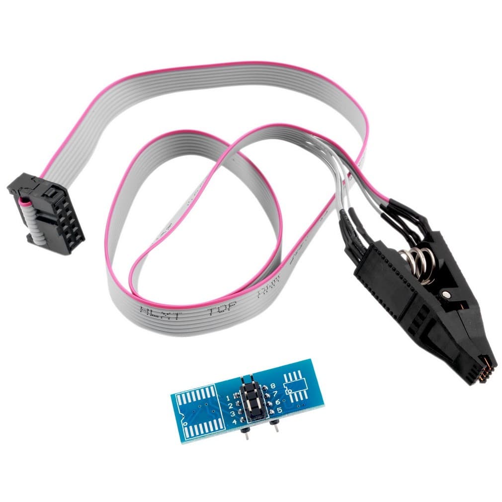 SOIC8 SOP8 Flash Chip IC Test Clips Socket Adapter BIOS/24/25/93 Programmer — image 1