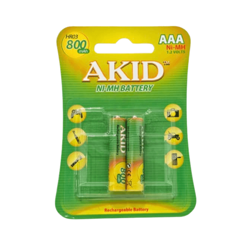 AKID Ni-MH Rechargeable AAA Batteries 1.2V 800mAh — image 1