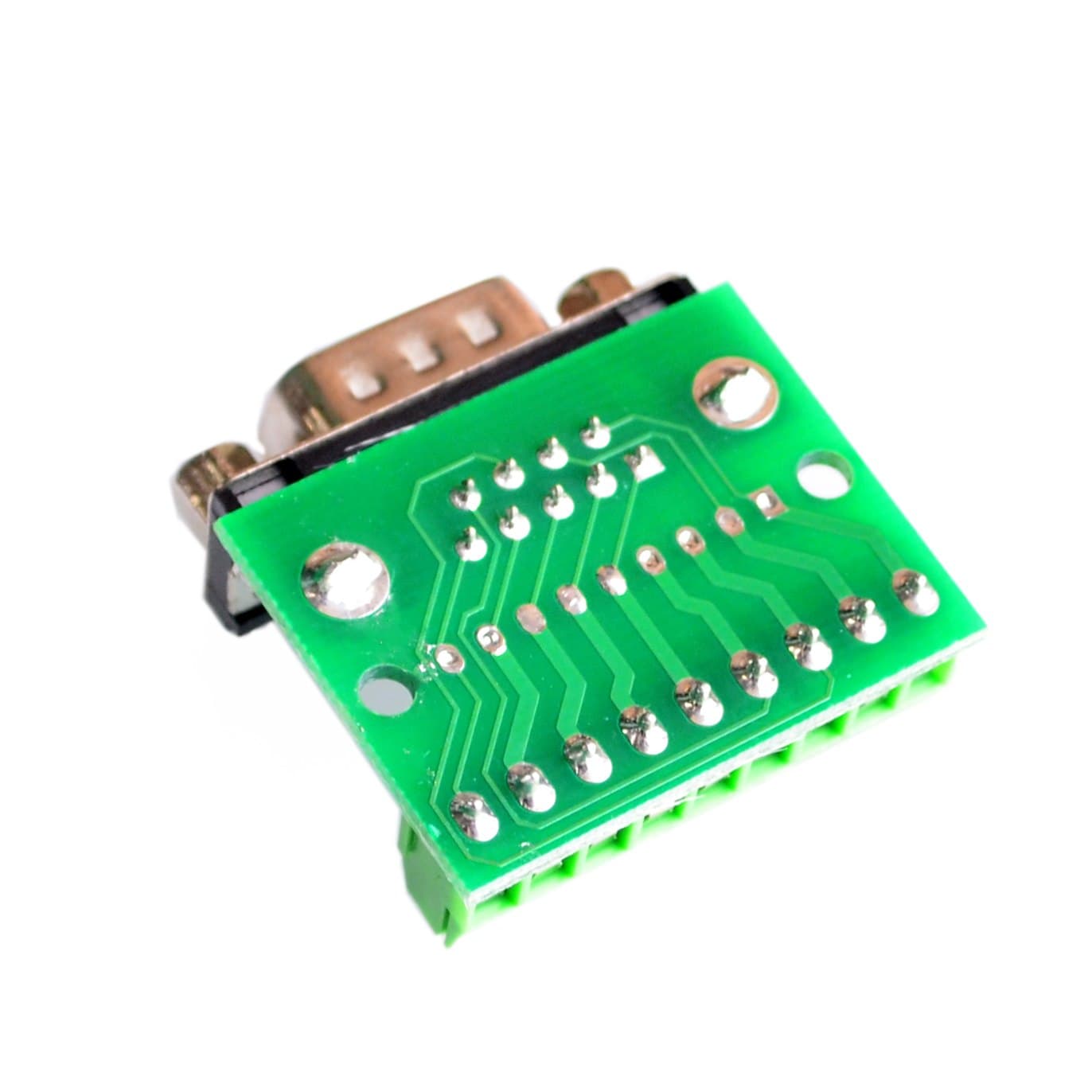 DB9 RS232 Serial to Terminal Female Adapter Connector — image 1