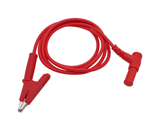 2pcs 4mm Banana Plug to Alligator Clip — image 1