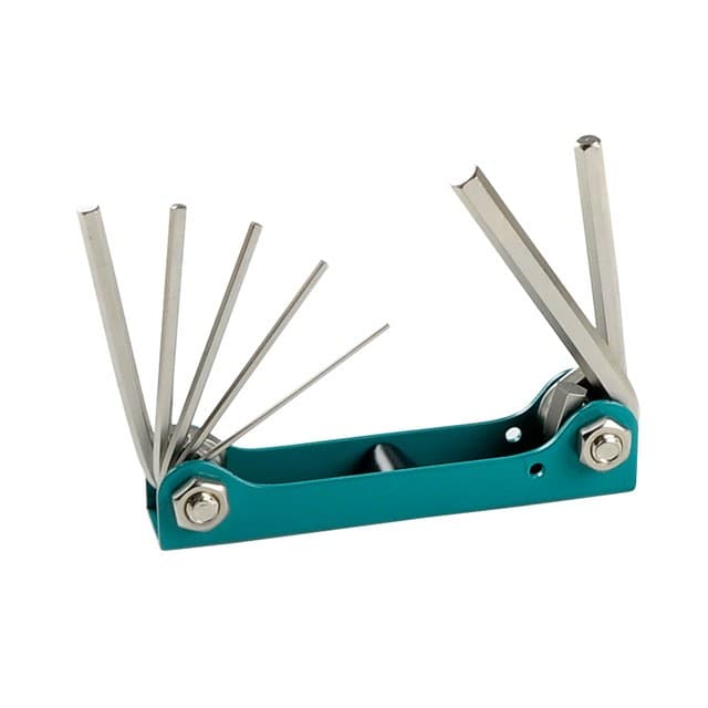 8PK-021N 7Pcs Folding Hex Key Set (1.5,2,2.5,3,4,5,6mm) — image 1