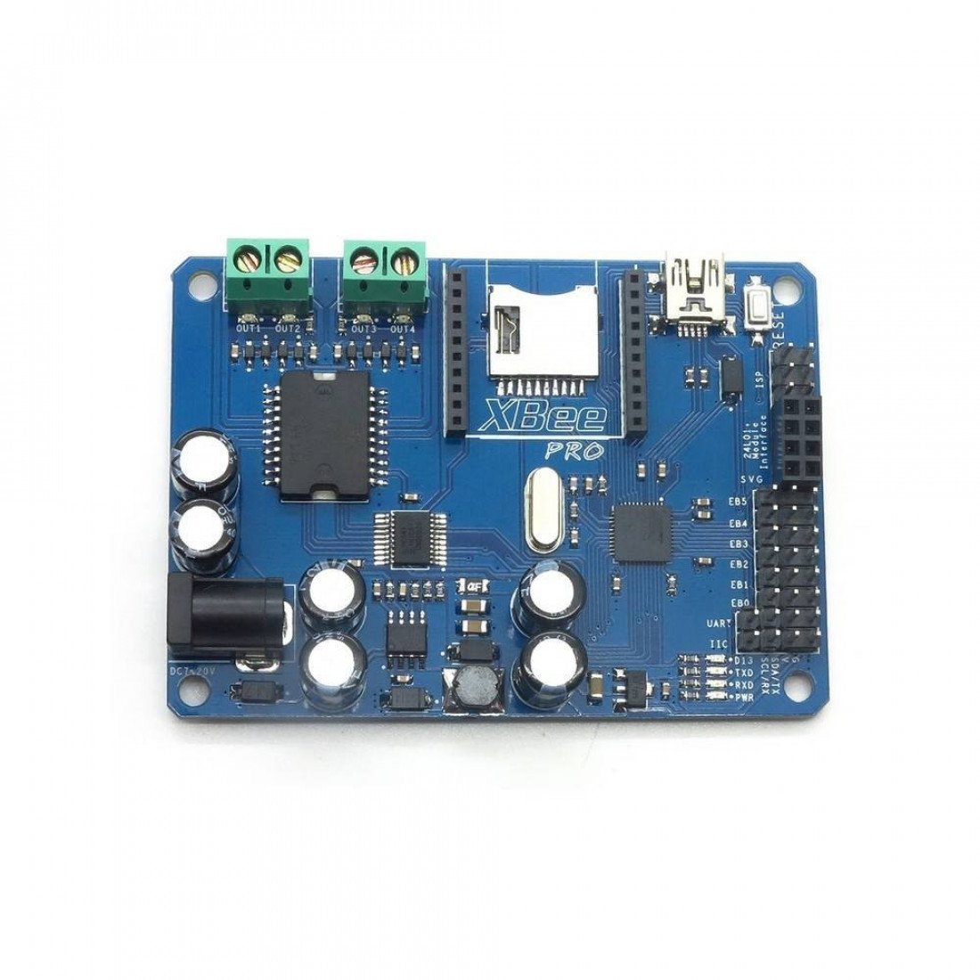 Mboard. Плата Arduino Leonardo. L298p. Mboard itead