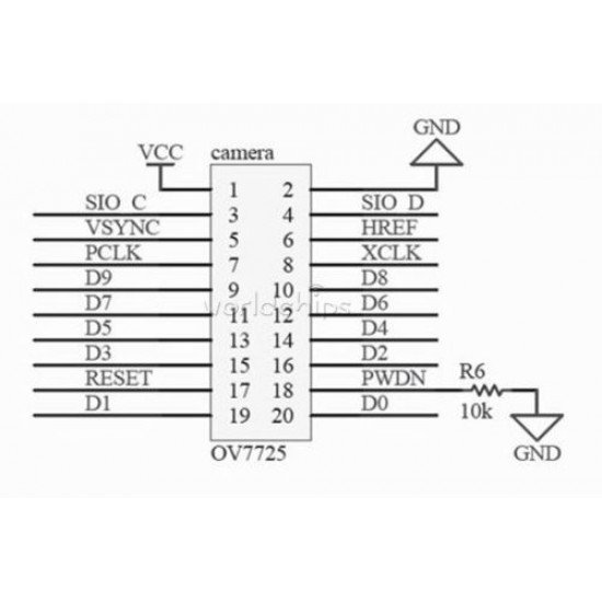 Module Camera VGA CMOS Lens CMOS 640X480 SCCB W/ I2C