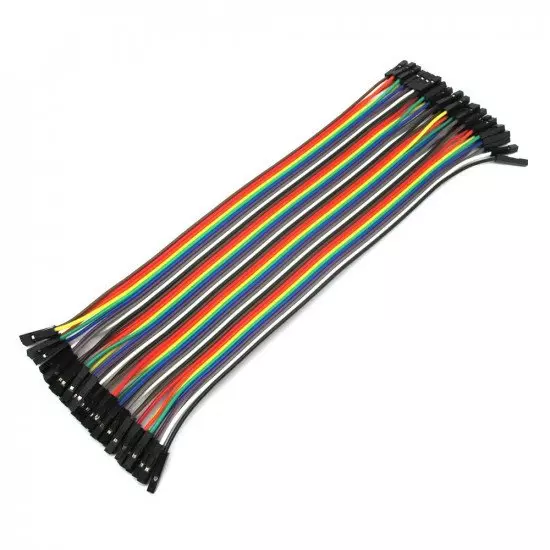 1 pin dual-female splittable jumper wire - 200mm 40pcs pack