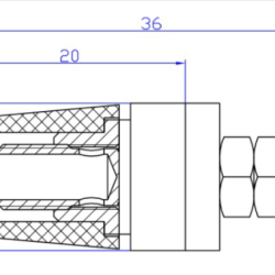 4mm Prise Banane Femelle M4*36 20A 4mm Prise Banane Femelle M4*36 20A