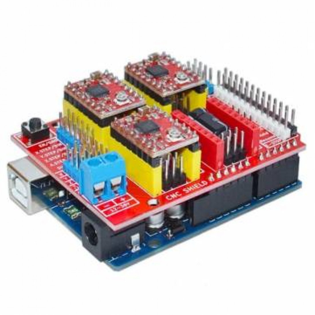 Cnc shield 3.0. Ардуино uno a4988. Плата расширения CNC Shield v3.0. Arduino uno и CNC Shield v.3. Плата расширения CNC Shield v3.0 для Arduino uno.