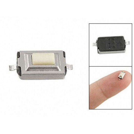 SMD PCB Tactile Push Button Switch 2 Pin 6 x 3.5 x 2.5mm