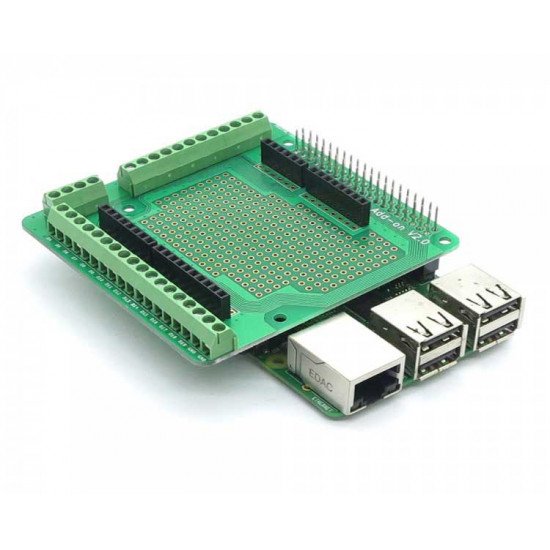 Carte Prototype avec 20 broches Connecteur Vis pour Raspberry Pi  