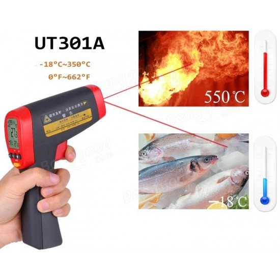 UNI-T UT301C 12: 1 Digital Thermomètre infrarouge IR Laser