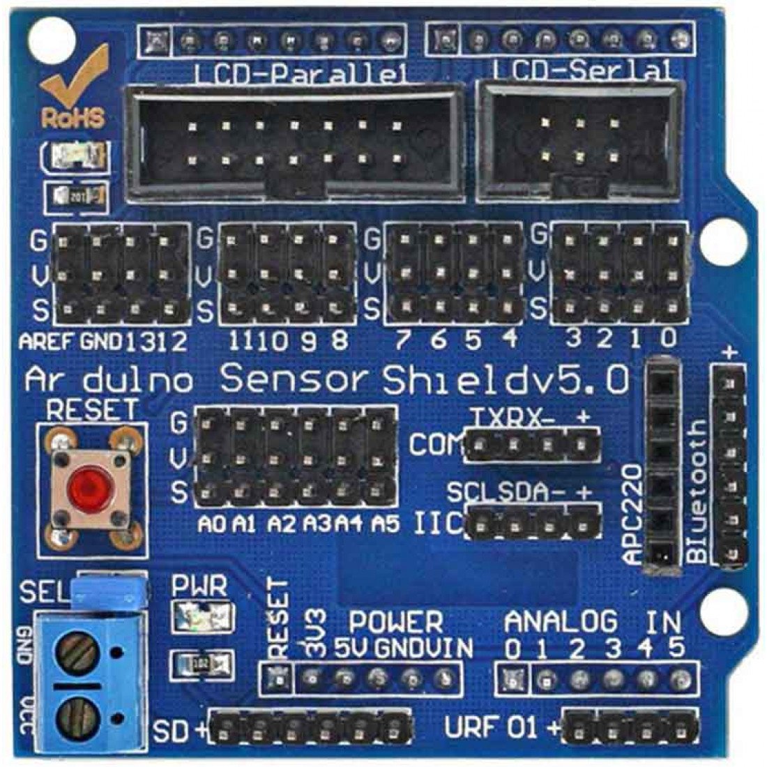 Arduino sensor shield. Плата расширения v5 (uno sensor Shield v5). Плата расширения Arduino sensor Shield. Sensor Shield v5.0 распиновка. Arduino uno датчики.