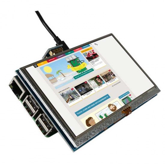 Ecran Tactile 5pouce 800x480 HDMI Pour Raspberry Pi Ecran Tactile 5pouce 800x480 HDMI Pour Raspberry Pi