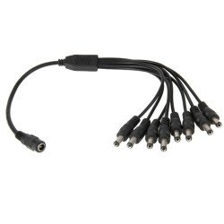 Cable diviseur DC 1 vers 8 sorties Cable diviseur DC 1 vers 8 sorties
