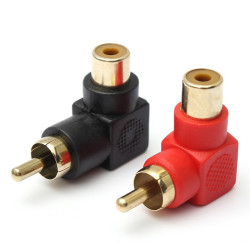 RCA M/F 90° Audio Adaptateur RCA M/F 90° Audio Adaptateur