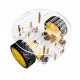 Chassis 140mm robot 2 motors with encoders Chassis 140mm robot 2 motors with encoders