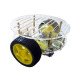 Chassis 140mm robot 2 motors with encoders 